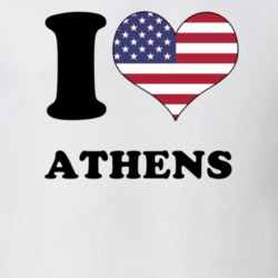 Athens Greene County New York State I Love Heart USA T Shirt 5408887