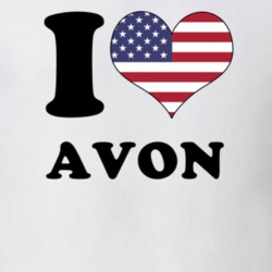 Avon Livingston County New York State I Love Heart USA T Shirt 5408976