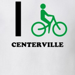 Centerville Allegany County New York State I Love Heart I Bike T Shirt 5409160