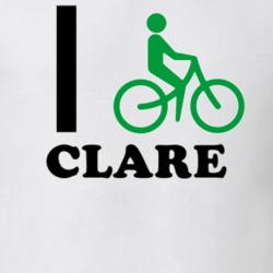Clare St Lawrence County New York State I Love Heart I Bike T Shirt 5409325