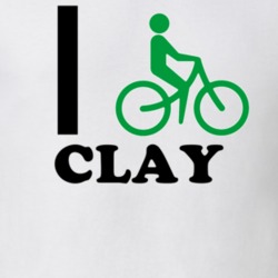 Clay Onondaga County New York State I Love Heart I Bike T Shirt 5409377