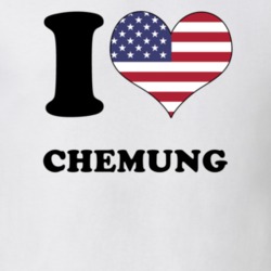 Chemung Chemung County New York State I Love Heart USA T Shirt 5410071