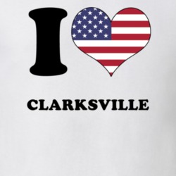 Clarksville Allegany County New York State I Love Heart USA T Shirt 5410186