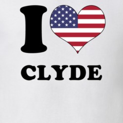 Clyde Wayne County New York State I Love Heart USA T Shirt 5410278