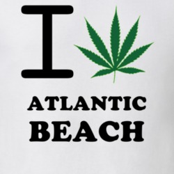 Atlantic Beach Nassau County New York State I Love Heart Weed T Shirt 5430870