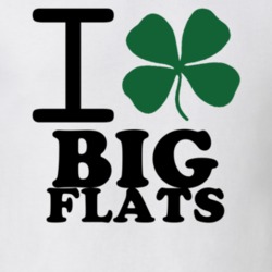 Big Flats Chemung County New York State I Love Heart Clover T Shirt 5431033