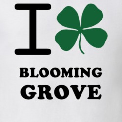 Blooming Grove Orange County New York State I Love Heart Clover T Shirt 5431053