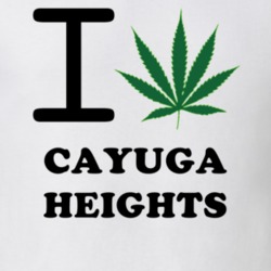 Cayuga Heights Tompkins County New York State I Love Heart Weed T Shirt 5431077