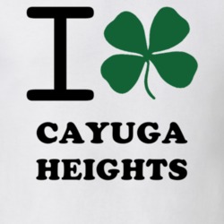 Cayuga Heights Tompkins County New York State I Love Heart Clover T Shirt 5431087