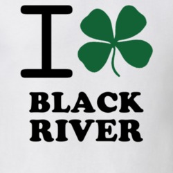Black River Jefferson County New York State I Love Heart Clover T Shirt 5431255