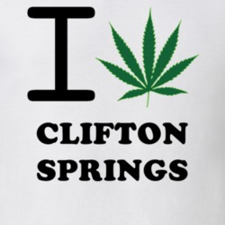 Clifton Springs Ontario County New York State I Love Heart Weed T Shirt 5431290