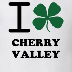 Cherry Valley Otsego County New York State I Love Heart Clover T Shirt 5431313