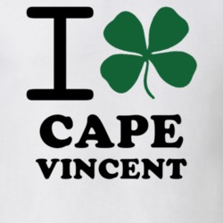 Cape Vincent Jefferson County New York State I Love Heart Clover T Shirt 5431335