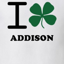 Addison Steuben County New York State I Love Heart Clover T Shirt 5431354