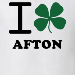 Afton Chenango County New York State I Love Heart Clover T Shirt 5431356