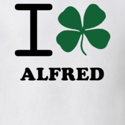 Alfred Allegany County New York State I Love Heart Clover T Shirt 5431376