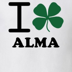 Alma Allegany County New York State I Love Heart Clover T Shirt 5431381