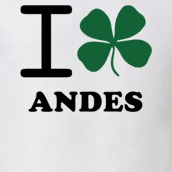 Andes Delaware County New York State I Love Heart Clover T Shirt 5431411