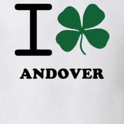 Andover Allegany County New York State I Love Heart Clover T Shirt 5431413