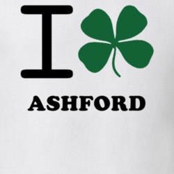 Ashford Cattaraugus County New York State I Love Heart Clover T Shirt 5431439