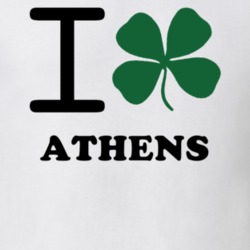 Athens Greene County New York State I Love Heart Clover T Shirt 5431445