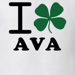 Ava Oneida County New York State I Love Heart Clover T Shirt 5431464