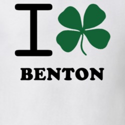 Benton Yates County New York State I Love Heart Clover T Shirt 5431522