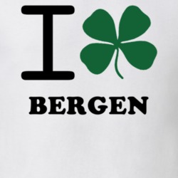 Bergen Genesee County New York State I Love Heart Clover T Shirt 5431524