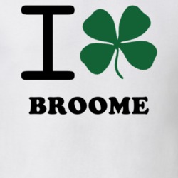 Broome Schoharie County New York State I Love Heart Clover T Shirt 5431601