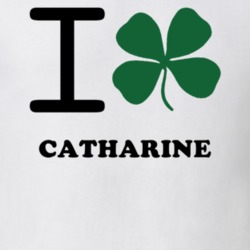 Catharine Schuyler County New York State I Love Heart Clover T Shirt 5431694