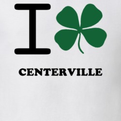 Centerville Allegany County New York State I Love Heart Clover T Shirt 5431715