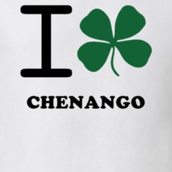 Chenango Broome County New York State I Love Heart Clover T Shirt 5431741