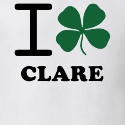 Clare St Lawrence County New York State I Love Heart Clover T Shirt 5431759