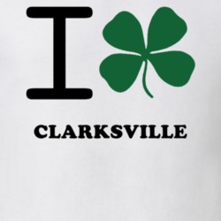 Clarksville Allegany County New York State I Love Heart Clover T Shirt 5431769
