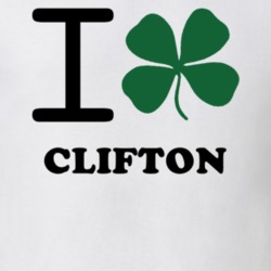 Clifton St Lawrence County New York State I Love Heart Clover T Shirt 5431783