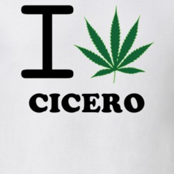 Cicero Onondaga County New York State I Love Heart Weed T Shirt 5431791