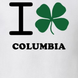 Columbia Herkimer County New York State I Love Heart Clover T Shirt 5431817