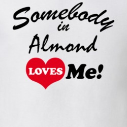 Almond Allegany County New York State Somebody In Loves Me Adore T Shirt 5441993