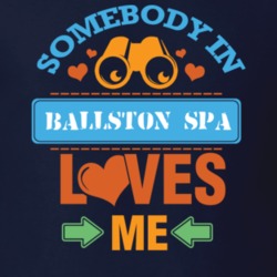 Ballston Spa Saratoga County New York State Somebody In Loves Me T Shirt 5442004