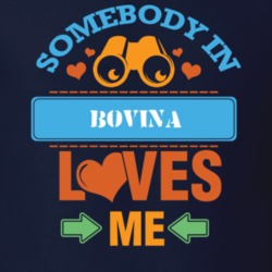 Bovina Delaware County New York State Somebody In Loves Me T Shirt 5442199