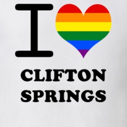 Clifton Springs Ontario County New York State I Love Heart Gay Pride T Shirt 5442247