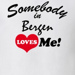 Bergen Genesee County New York State Somebody In Loves Me Adore T Shirt 5442298