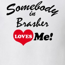 Brasher St. Lawrence County New York State Somebody In Loves Me Adore T Shirt 5442414