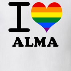 Alma Allegany County New York State I Love Heart Gay Pride T Shirt 5442459