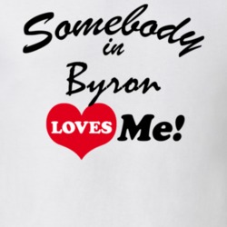 Byron Genesee County New York State Somebody In Loves Me Adore T Shirt 5442533