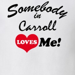 Carroll Chautauqua County New York State Somebody In Loves Me Adore T Shirt 5442642