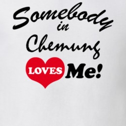 Chemung Chemung County New York State Somebody In Loves Me Adore T Shirt 5442773