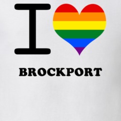 Brockport Monroe County New York State I Love Heart Gay Pride T Shirt 5442879