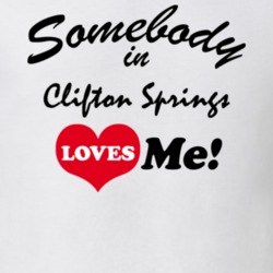 Clifton Springs Ontario County New York State Somebody In Loves Me Adore T Shirt 5442882