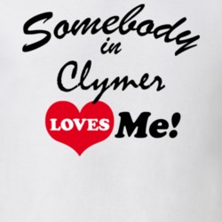 Clymer Chautauqua County New York State Somebody In Loves Me Adore T Shirt 5442902